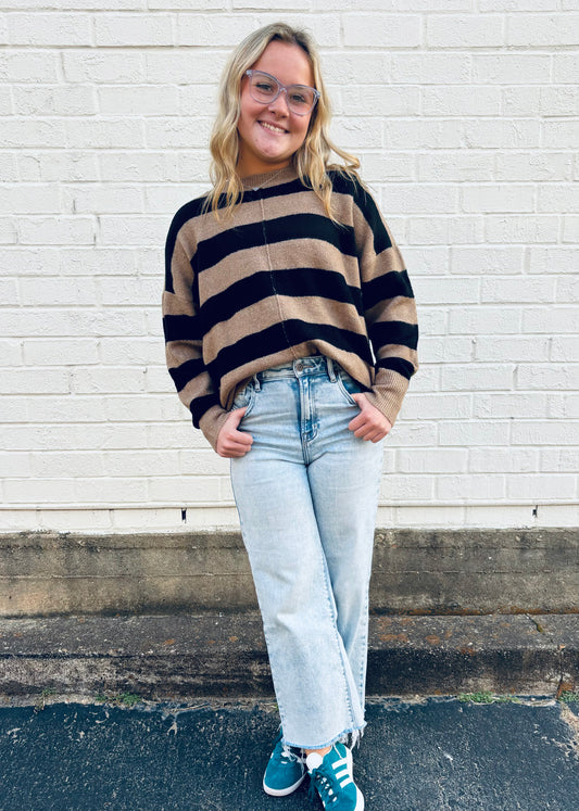 Mocha Striped sweater