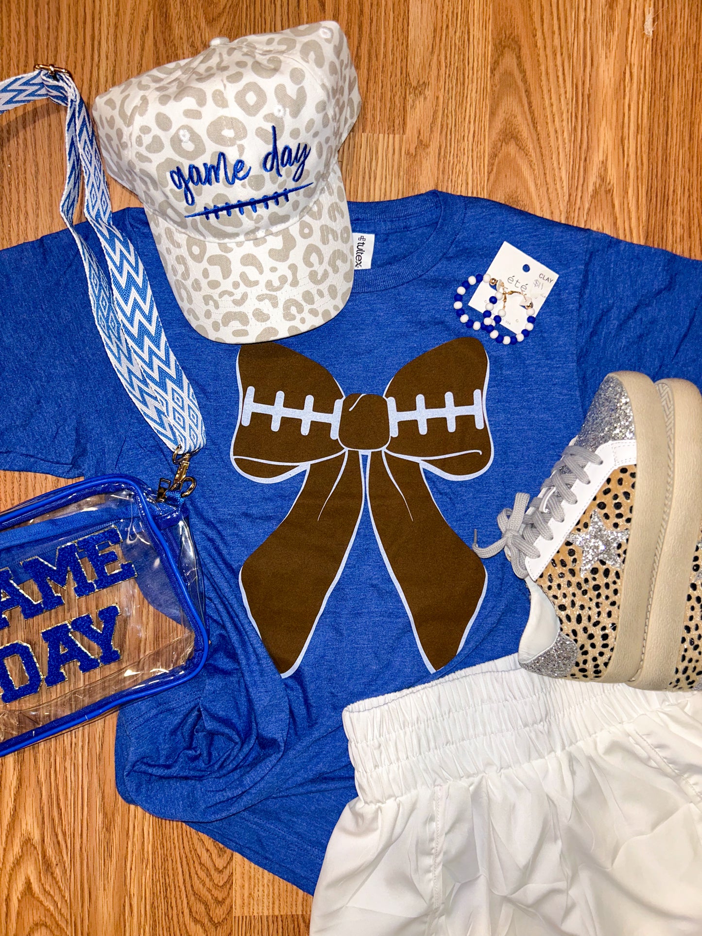 Bow Football Tee