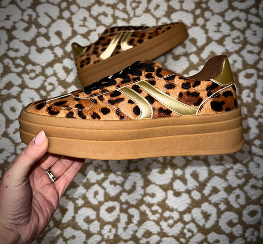 Leopard Platform Sneakers