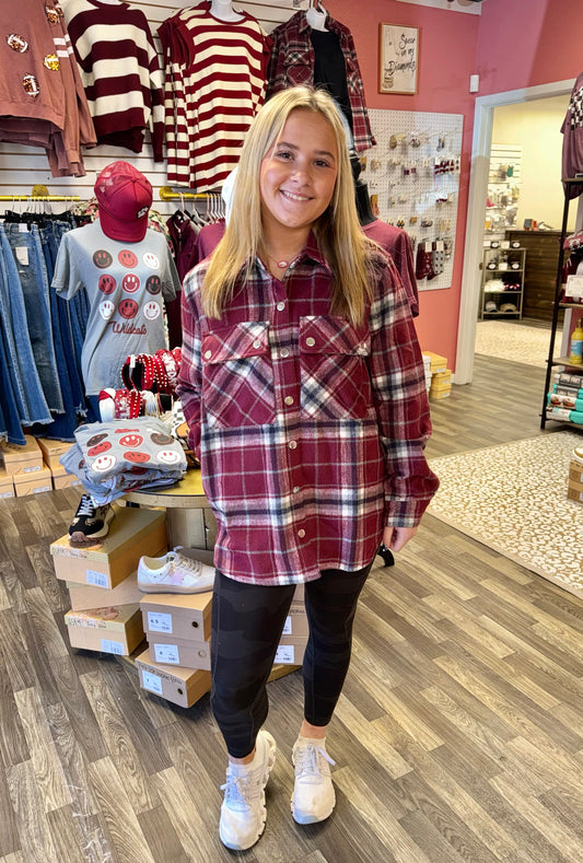 Maroon Flannel