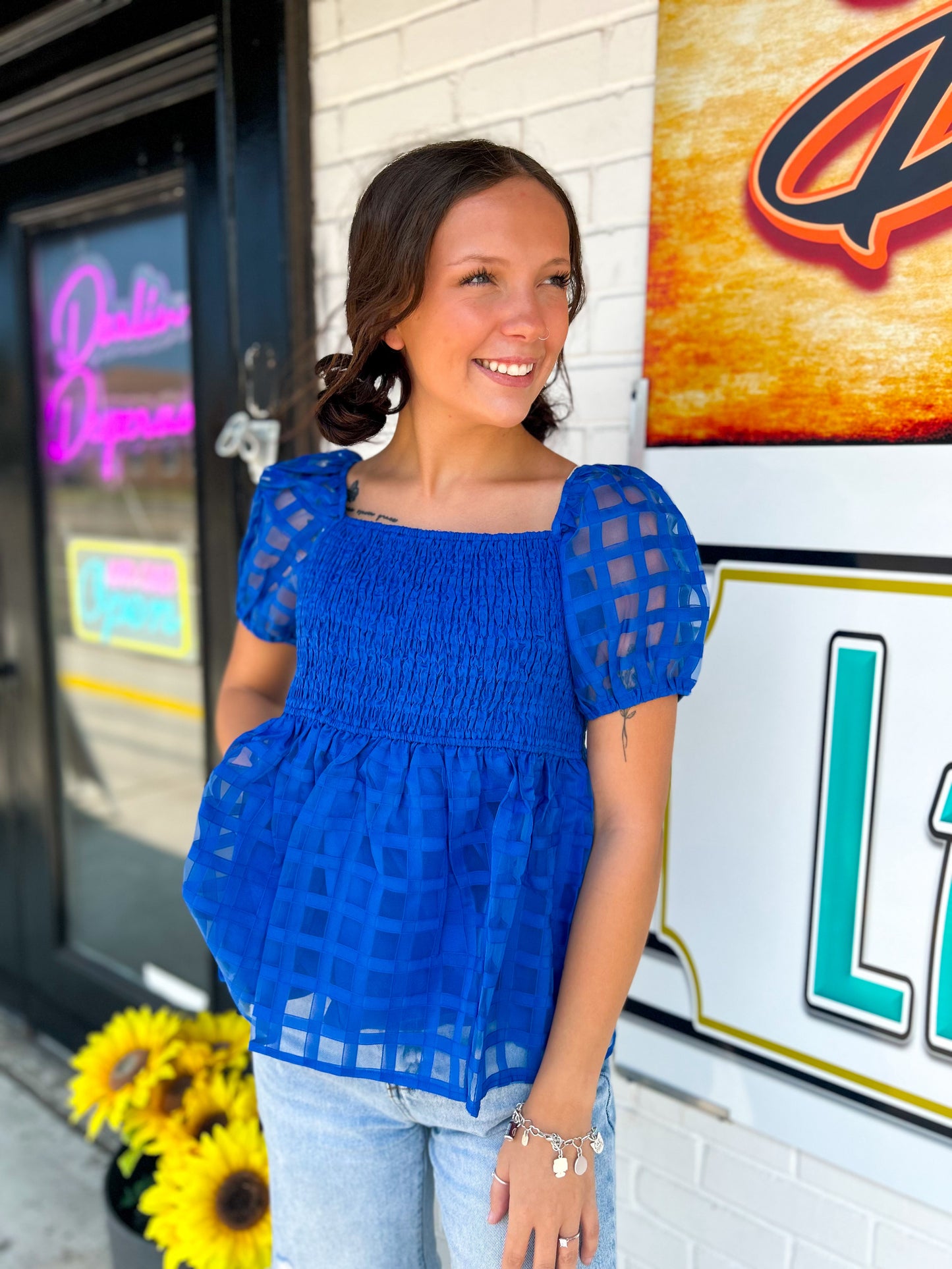 Arizona Smocked Top