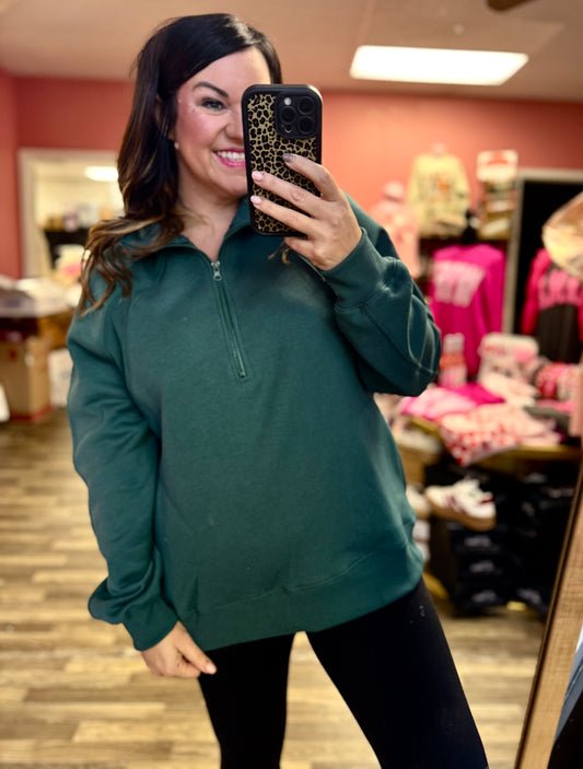 Forest green pullover