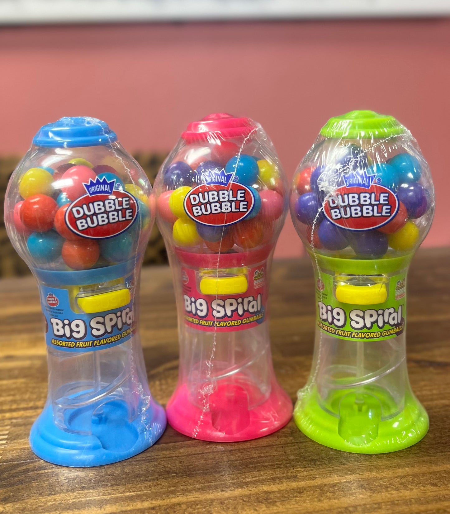 Bubble spiral gumball machine