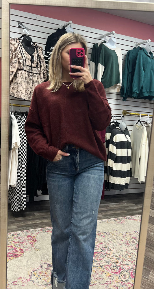 Sweet burgundy sweater