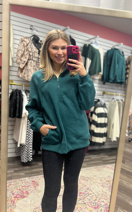 Forest green pullover