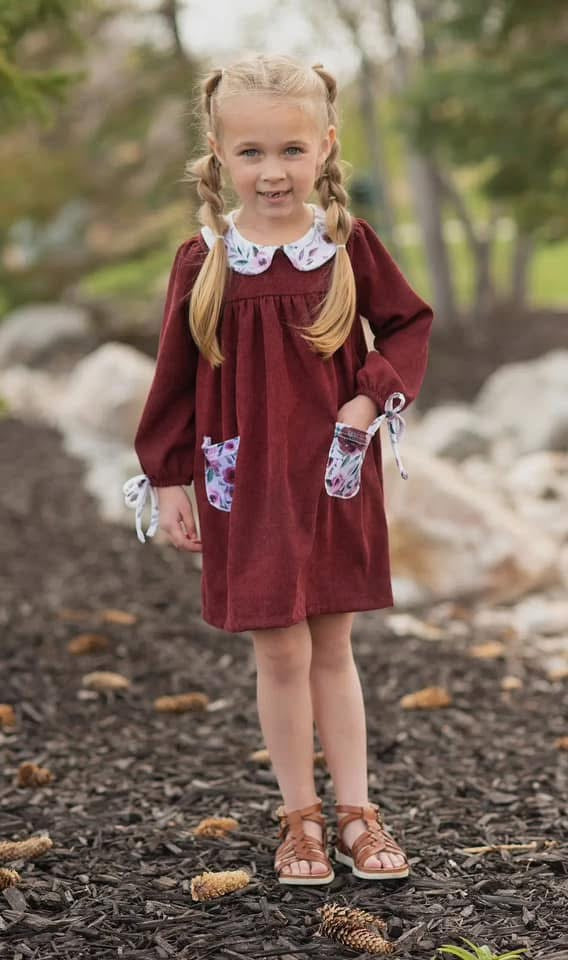 Maroon Kids Dress